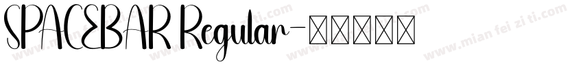SPACEBAR Regular字体转换